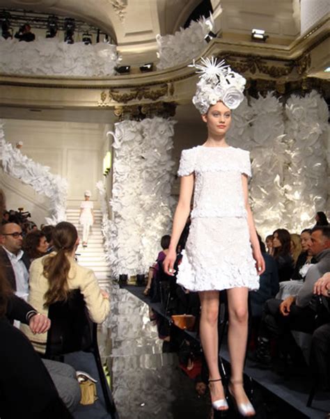 Paper flowers on the runway 